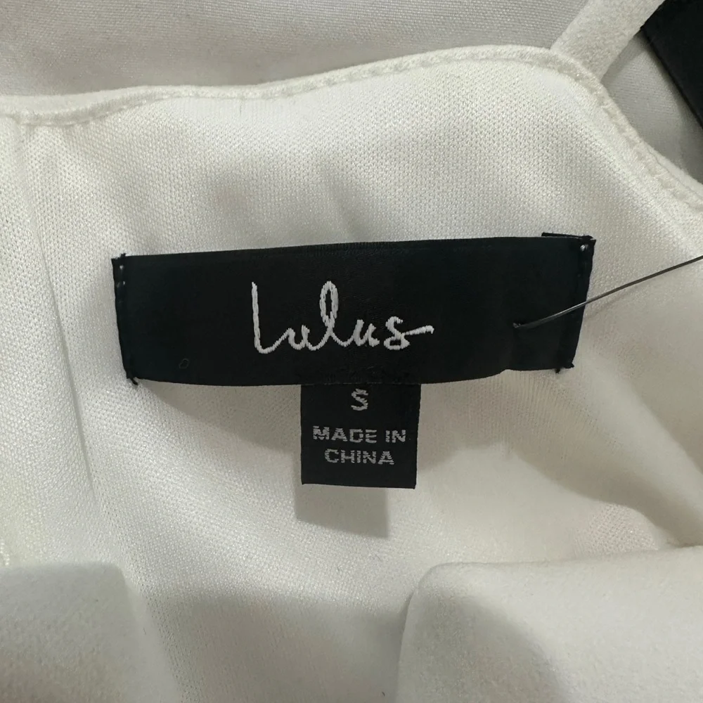 Lulus Cheers to Chic Ivory Bridal Wide-Leg Jumpsuit | NWT Size S - Picture 17 of 17